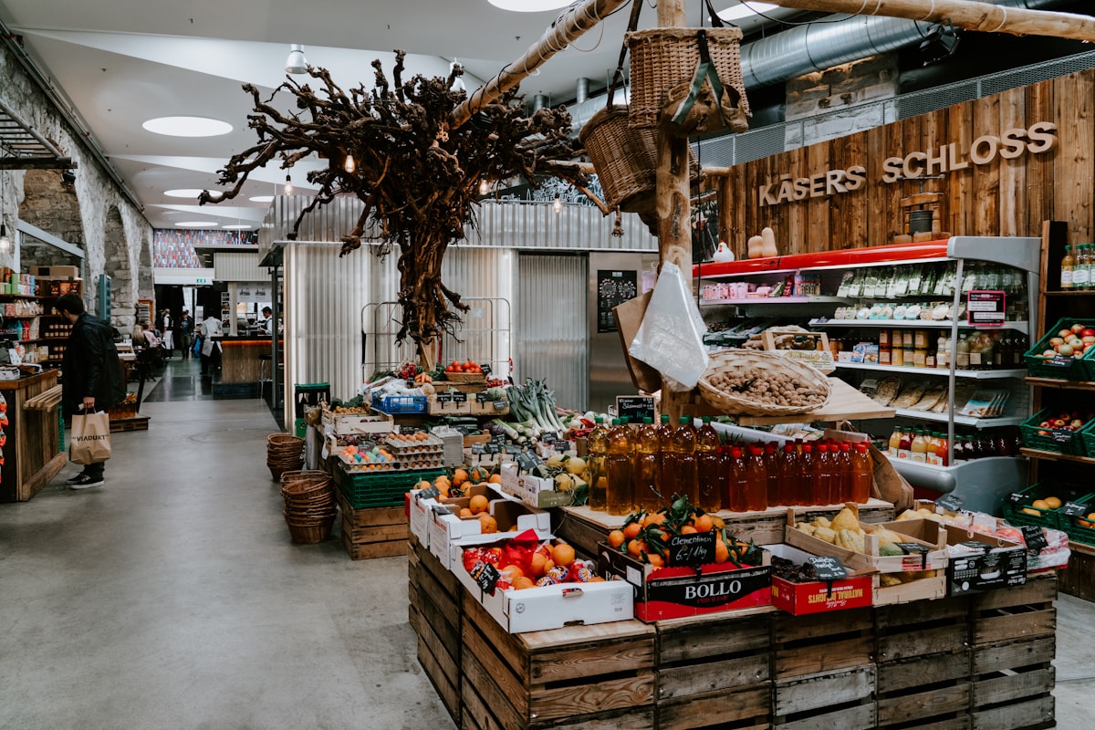 Alimentation et boissons - marché de fruits et légumes